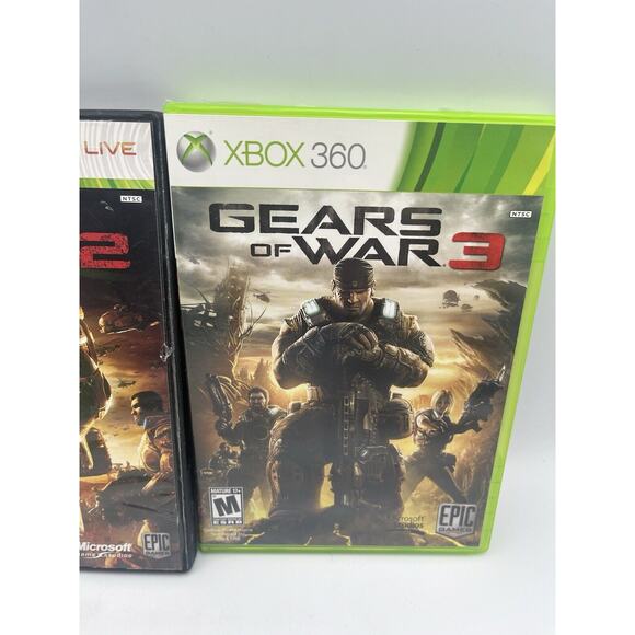 Gears Of War I, II, III Xbox 360 With Bonus Disc - Picture 4 of 16